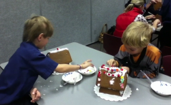 Cub Scout Gingerbread houses