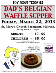 2013 Spring Fundraiser Poster