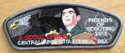 Central Minnesota Council Friends of Scouting 2013 shoulder patch.