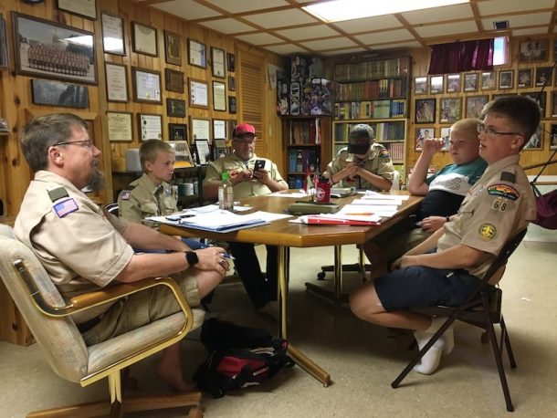 Patrol Leader Council planning.