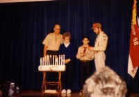 1987 December Boy Scout court of honor.