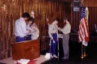 December Boy Scout Troop 68 court of honor.