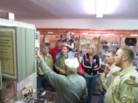 Melrose Troop 68 Boy Scouts visit the Melrose Area History Museum.