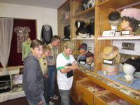 Melrose Troop 68 Boy Scouts visit the Melrose Area History Museum.