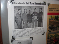 Melrose Troop 68 Boy Scouts visit the Melrose Area History Museum.