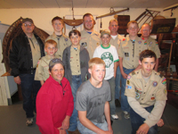 Melrose Troop 68 Boy Scouts visit the Melrose Area History Museum.