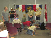 June 2012 Boy Scout court of honor.