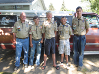 The Boy Scouts of Melrose Troop 68 attend Many Point Scout Camp.