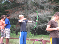 The Boy Scouts of Melrose Troop 68 attend Many Point Scout Camp.