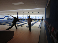 Boy Scout Troop 68 goes bowling.