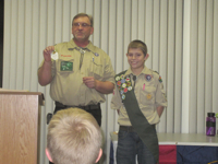 Boy Scout Troop 68 December Court of Honor.