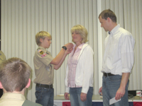 Boy Scout Troop 68 December Court of Honor.