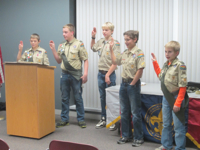 Boy Scout Troop 68 December Court of Honor.